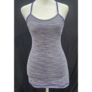 Lululemon Power Y Tank Top Racerback Built-In Bra Slim Fit Bruised Berry Size 4